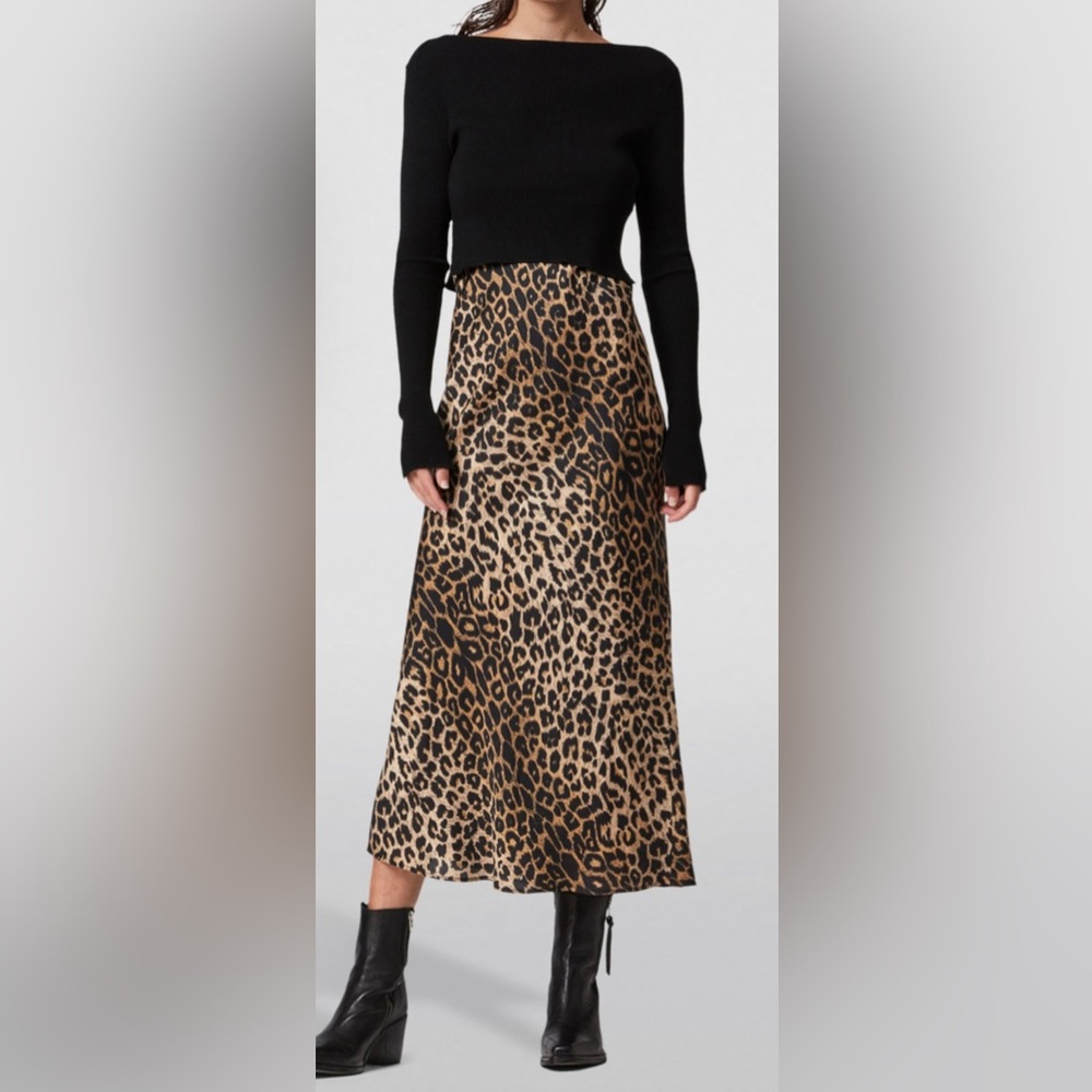 All Saints 2-In-1 Hera Leapord Dress- never worn, perfect condition